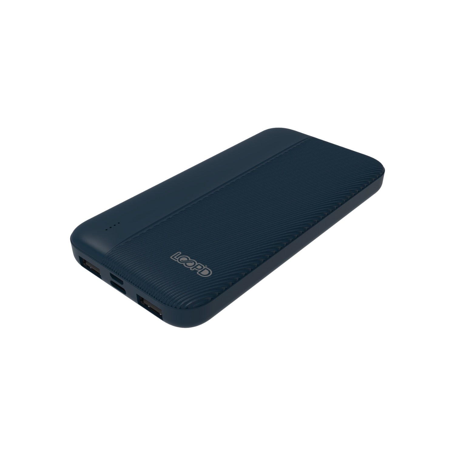 GUNMANSA LOOPD 4LED Indicator Powerbank - 10000mAh - Navy Blue