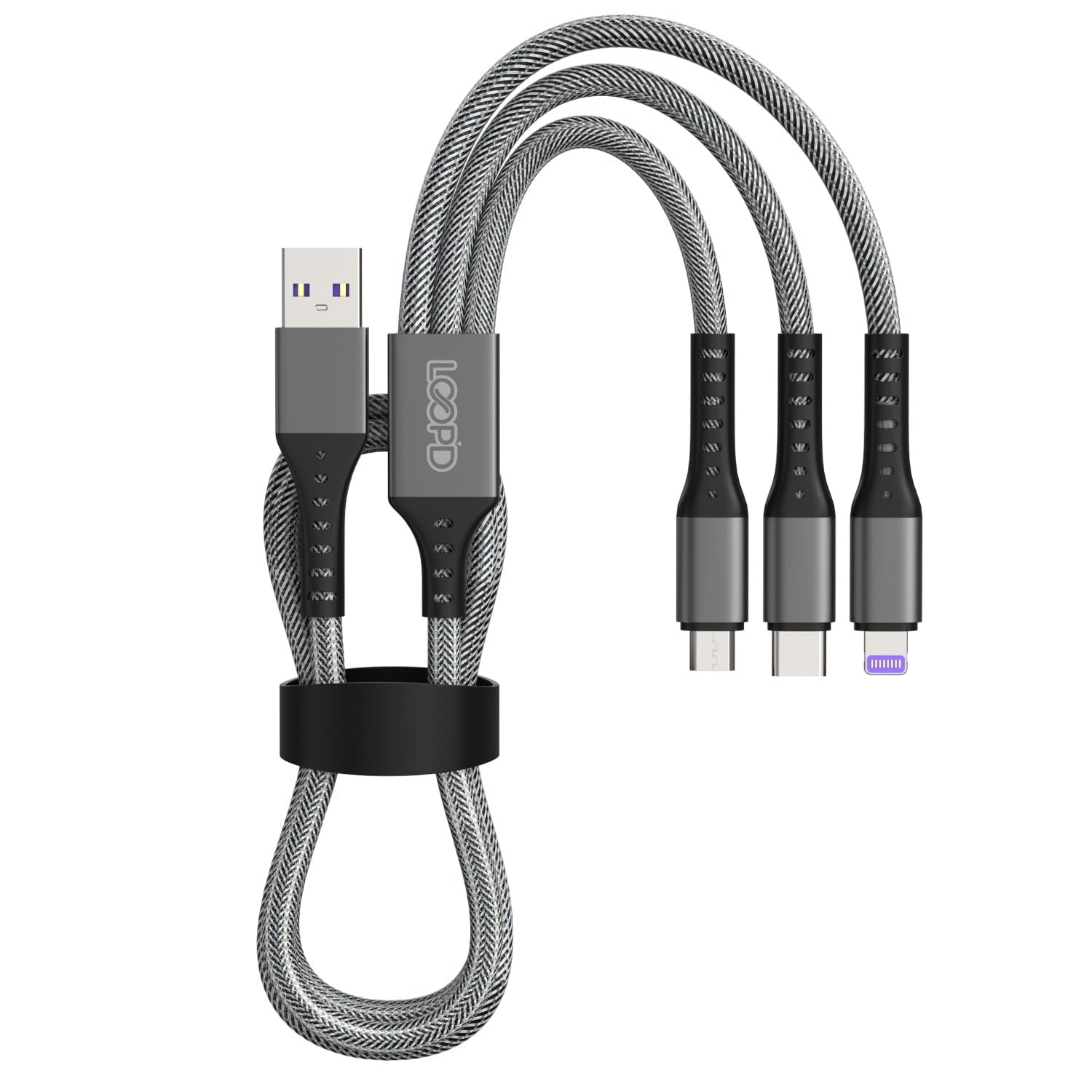 GUNMANSA LOOPD Lite 3 in 1 Multi Cable - 1.2 Metre