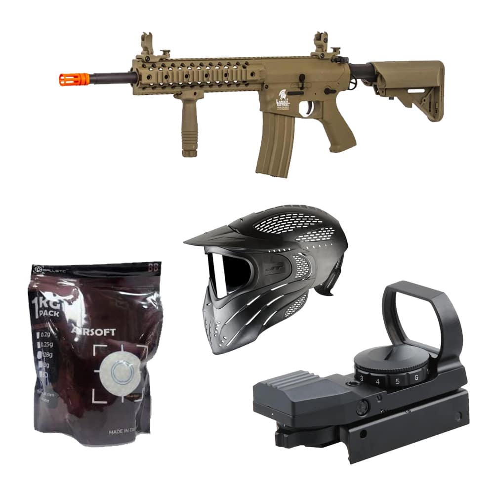 GUNMANSA LT-12T-G2 Gen2 6mm Airsoft Rifle Starter Combo