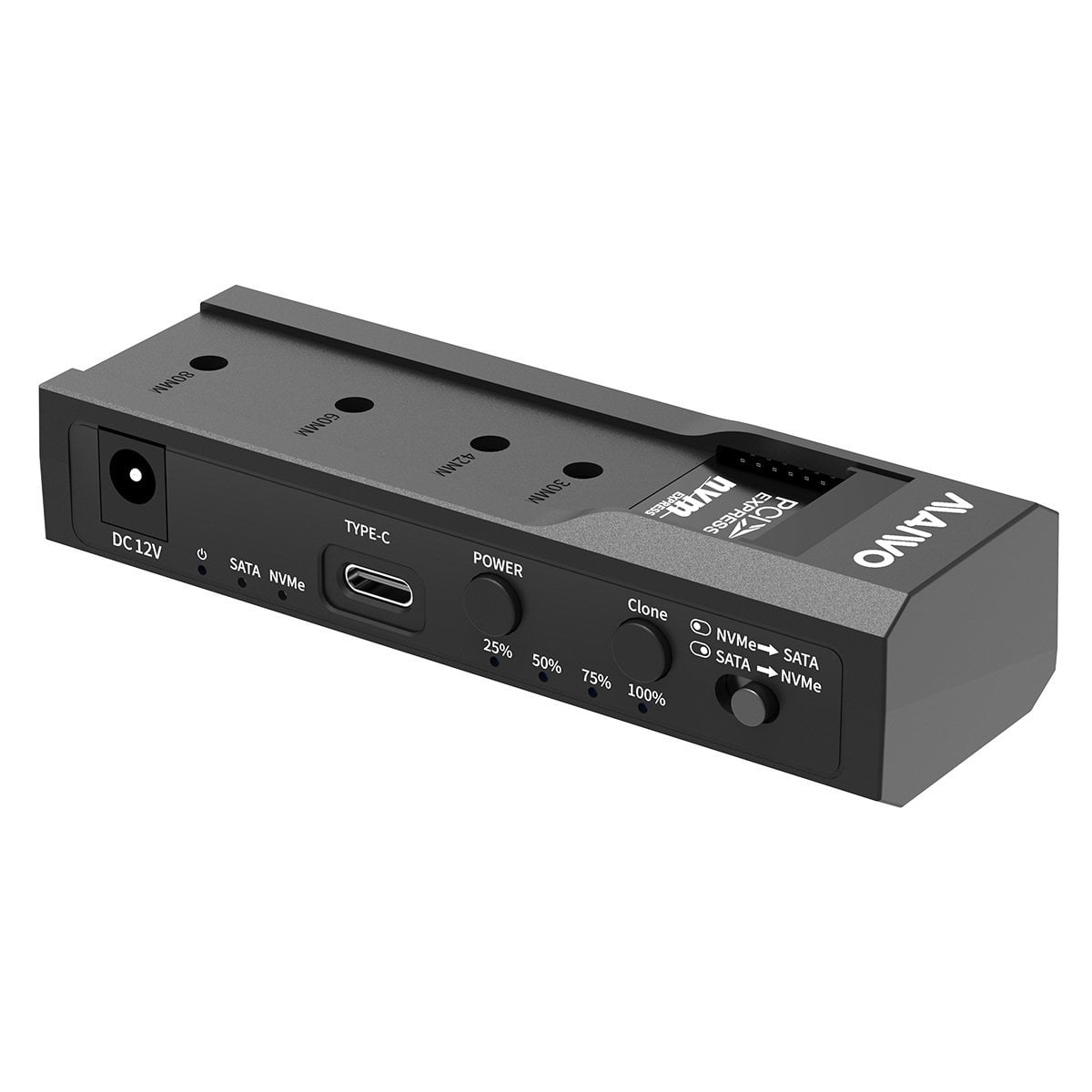 GUNMANSA MAIWO K10635N type C 10Gbps to Dual Bay HDD/NVMe M2 SSD Clone Converter for 2.5inch and 3.5 inch SATA