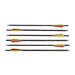 GUNMANSA MAN KUNG 20" ALUMINIUM BOLT BLACK 6PCS - MK-AL20/6BK
