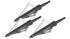 GUNMANSA Man Kung 3pc 3 Blade Broadhead Arrowhead MK-3BAL
