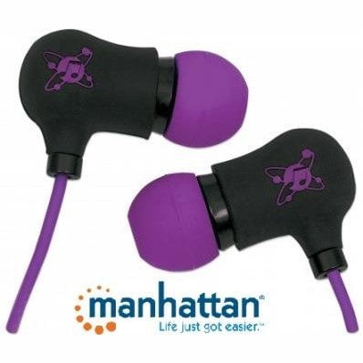 GUNMANSA Manhattan Black-Purple Sound Science Nova Sweatproof Earphones