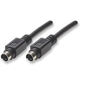 GUNMANSA Manhattan S-Video 4 Pin 1.8m Cable Black