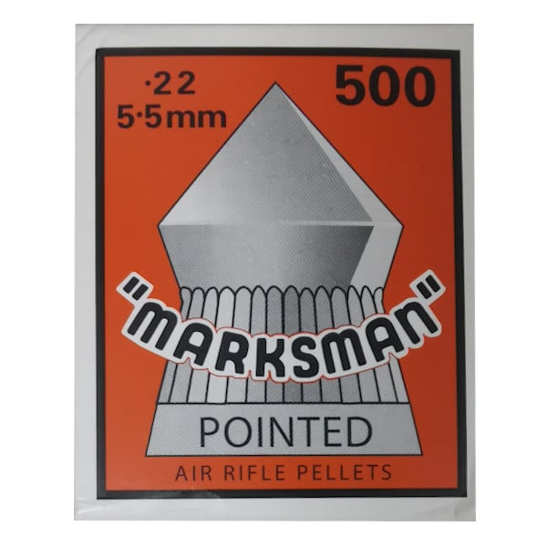 GUNMANSA Marksman Pointed 5.5mm Pellets 500Pcs