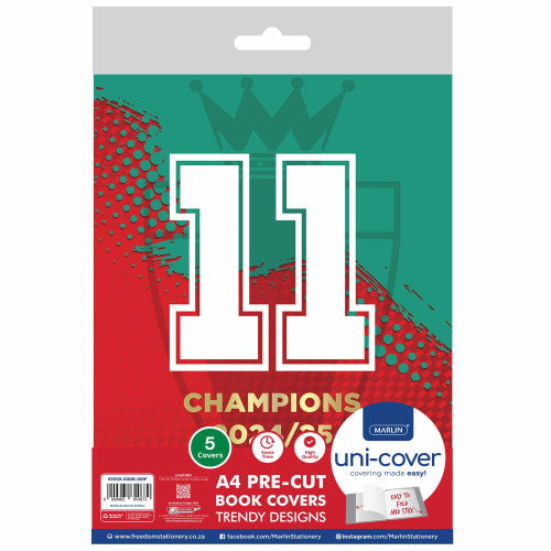 GUNMANSA Marlin A4 PreCut Book Covers Champions Nr11 5pack