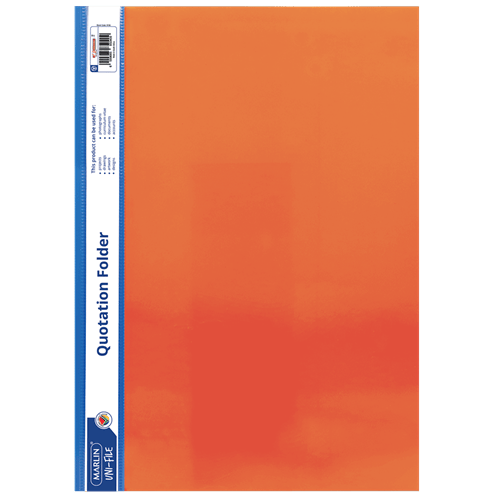 GUNMANSA Marlin A4 Quotation and Presentation Folder – Orange