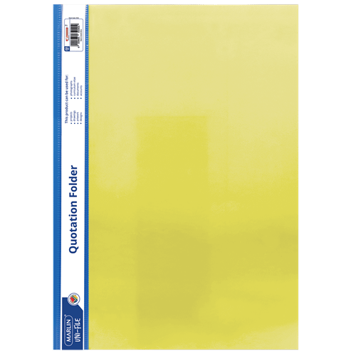 GUNMANSA Marlin A4 Quotation and Presentation Folder Yellow