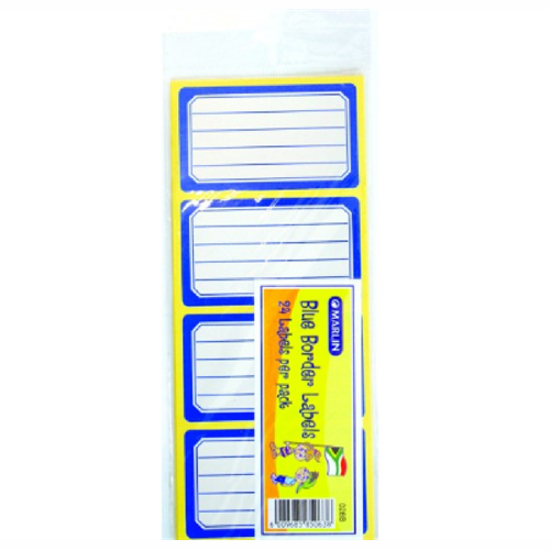 GUNMANSA Marlin Colour Border School Labels