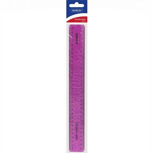 GUNMANSA Marlin Flexible 30cm Ruler Pink