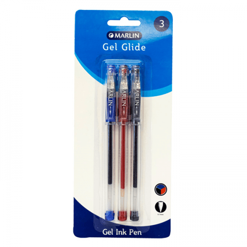 GUNMANSA Marlin Gel Glide Gel Ink Pens Assorted Colours
