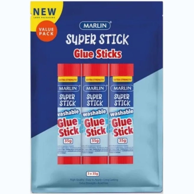 GUNMANSA Marlin Non Toxic Glue Stick Value Pack