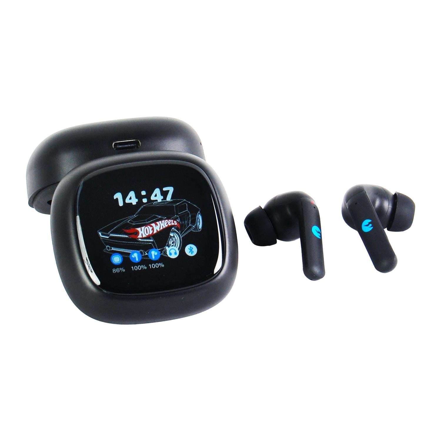 GUNMANSA Mattel Hot Wheels ANC Wireless Earbuds - Black
