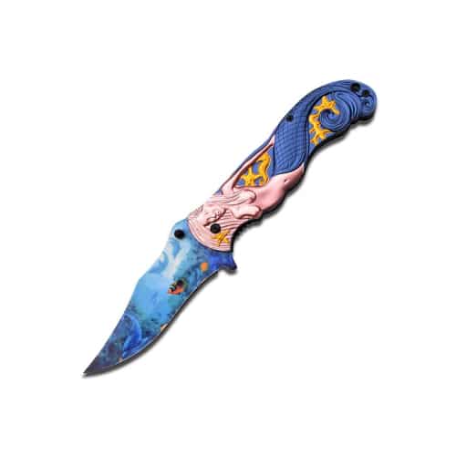 GUNMANSA MC-A013BL Masters Collection Spring Assisted Knife