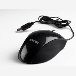 GUNMANSA MECER BLACK USB OPTICAL WHEEL MOUSE (1000 DPI).