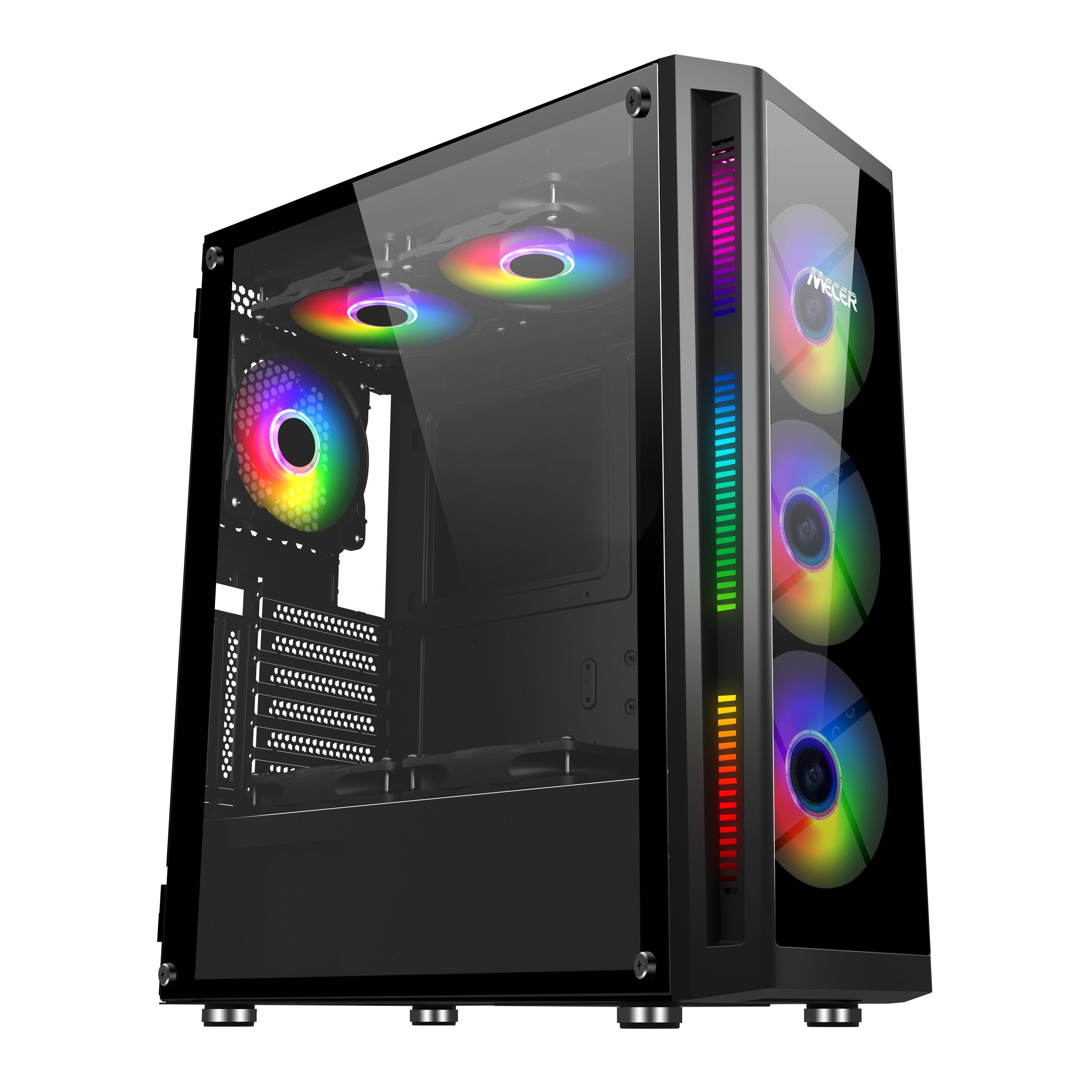 GUNMANSA MECER Graphite Gaming ATX Case RGB (Excludes PSU).