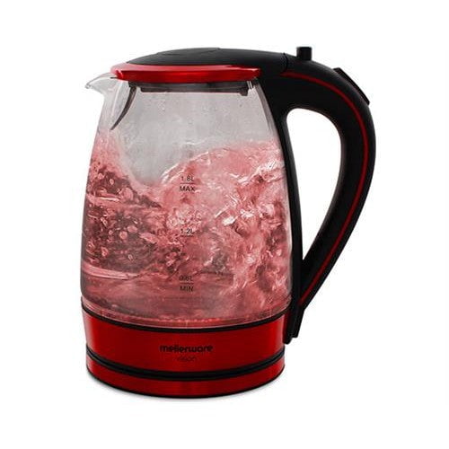 GUNMANSA Mellerware 1.8L Glass Kettle Colour:Red 2200w