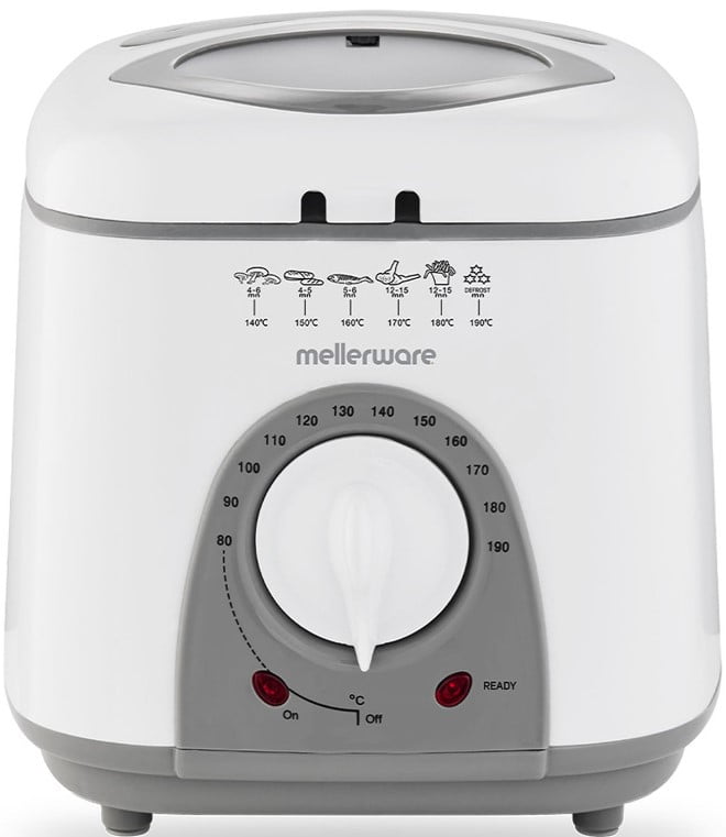 GUNMANSA Mellerware Adjustable Temperature 1 Litre Plastic Deep Fryer