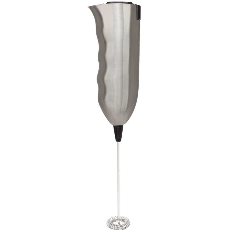 GUNMANSA Mellerware Battery Operated Stainless Steel Brushed Milk Frother