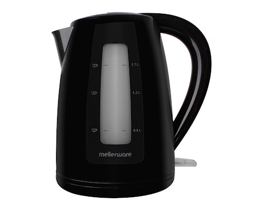 GUNMANSA Mellerware Breede 360° Cordless Black 2L Plastic Kettle