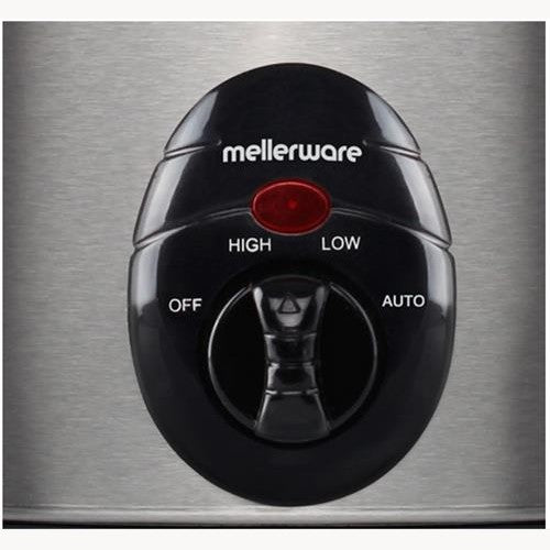 GUNMANSA Mellerware Slow Cooker Stainless Steel Brushed 6.5L 320W
