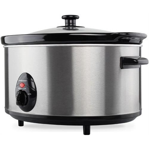 GUNMANSA Mellerware Slow Cooker Stainless Steel Brushed 6.5L 320W