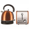 GUNMANSA Mellerware Stainless Steel Copper Toaster And Kettle Combo Set