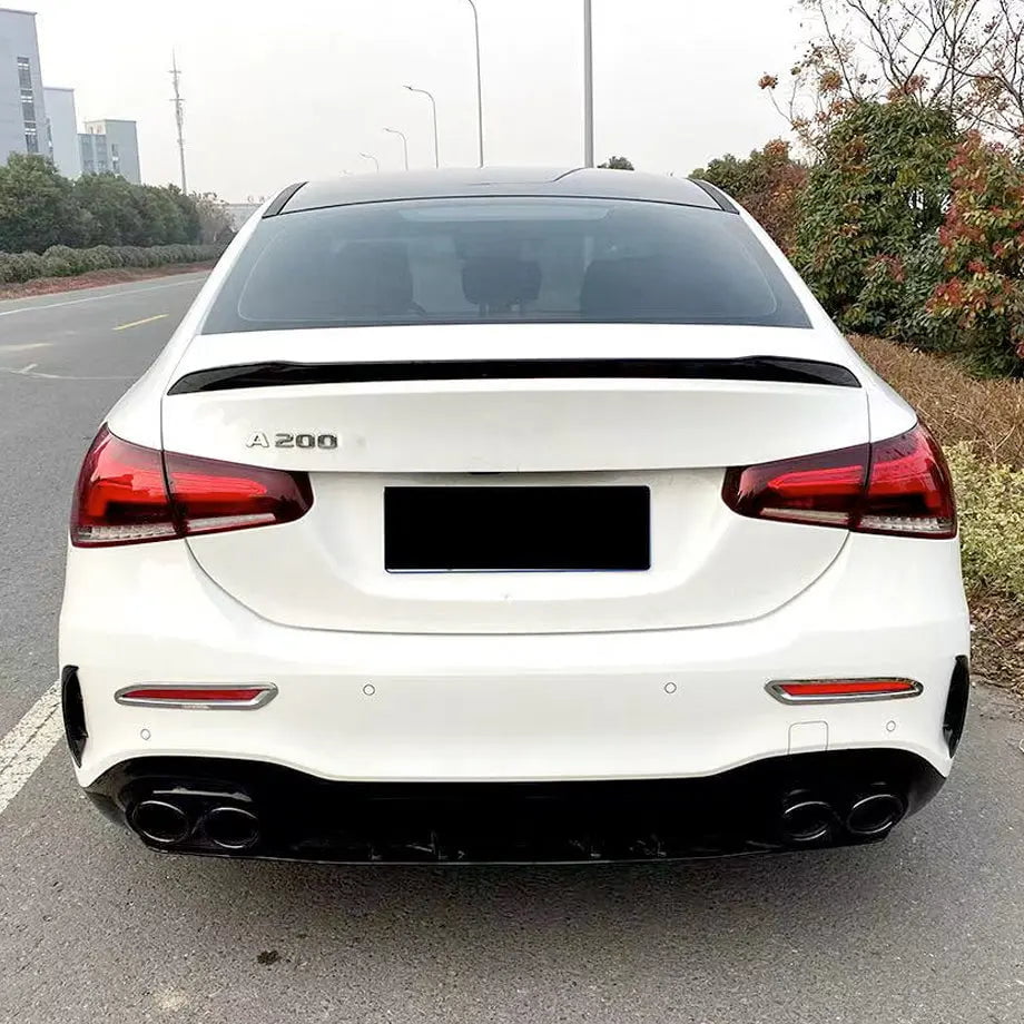 GUNMANSA Merc W177 Sedan (19-22) Gloss Black AMG Style Plastic Boot Spoiler