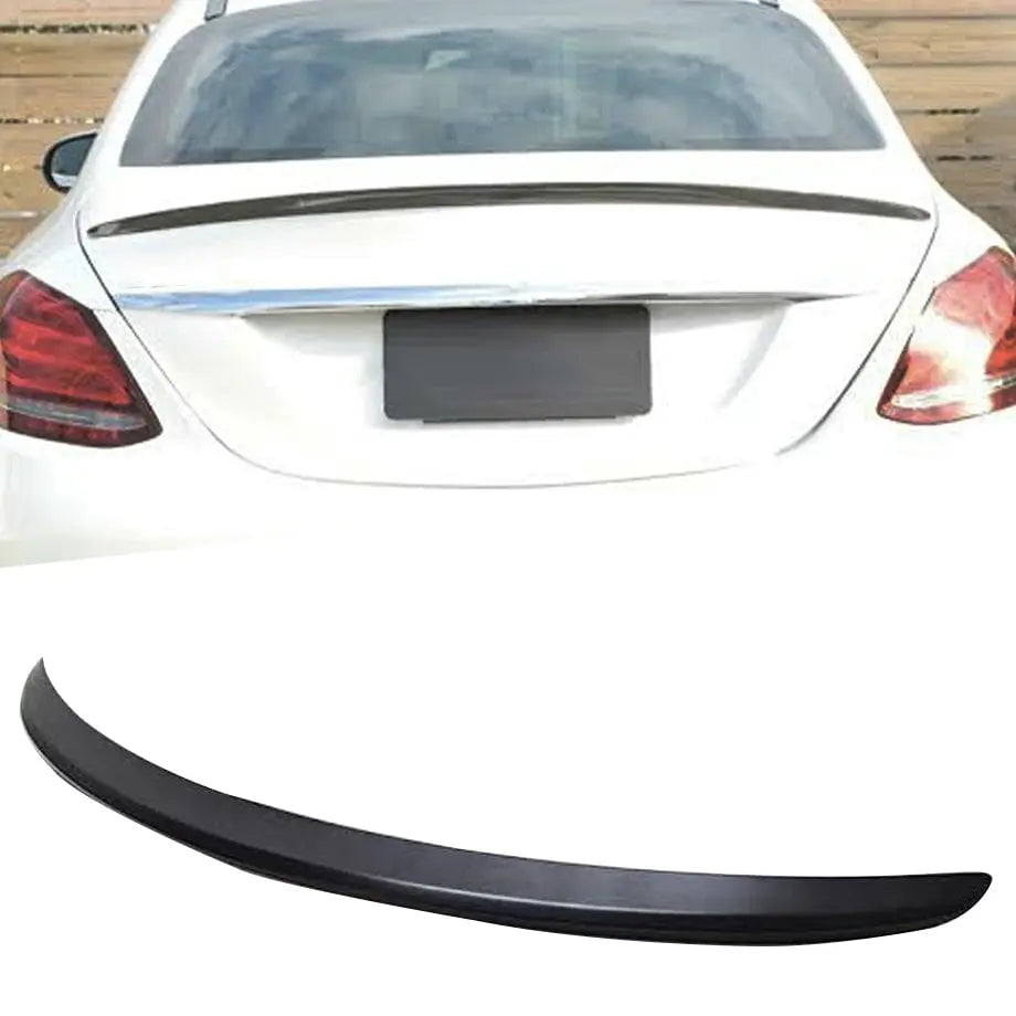 GUNMANSA Merc W205 (15-20) C-Class AMG Style Gloss Black Boot Spoiler