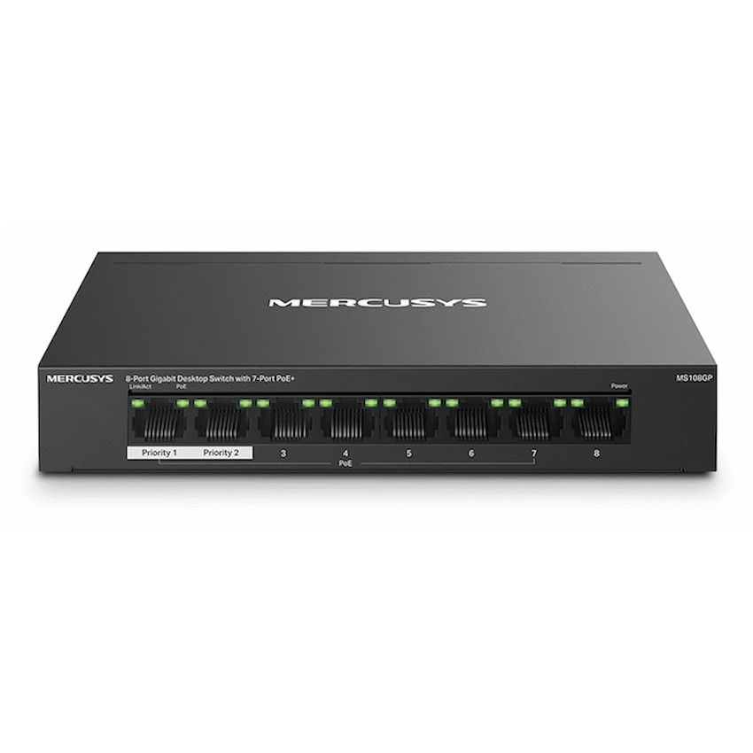 GUNMANSA Mercusys 8-Port Gigabit Switch 7-POE