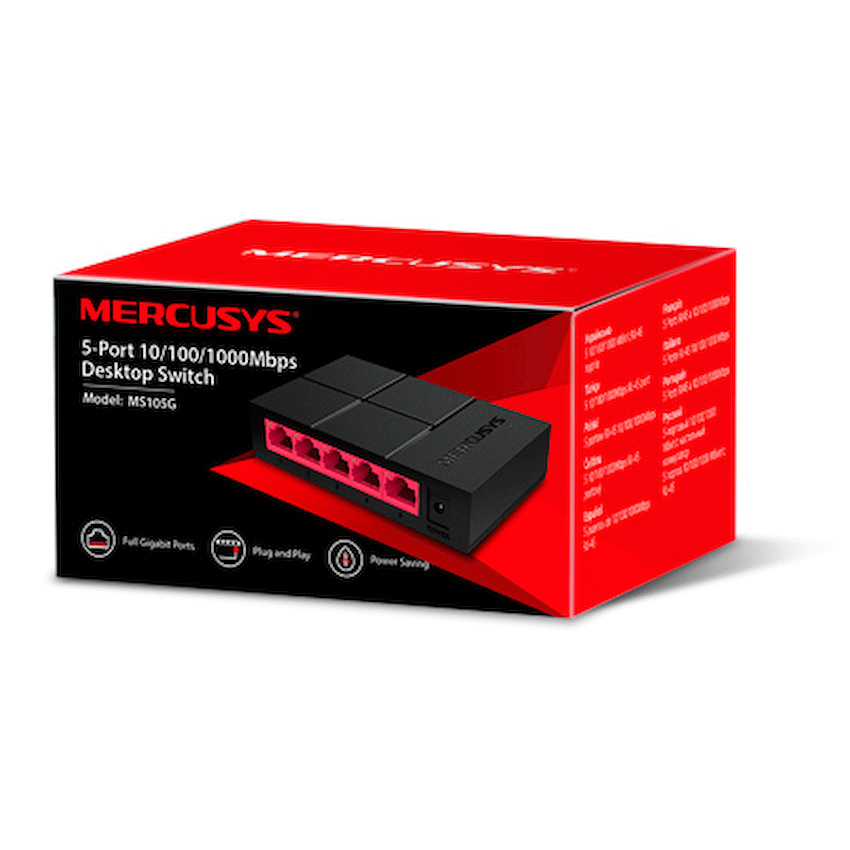 GUNMANSA Mercusys MS105 5 Port Gigabit Desktop Switch