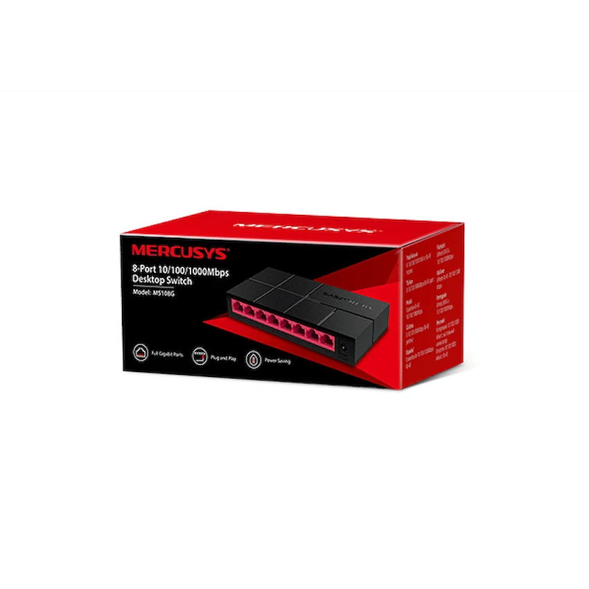 GUNMANSA Mercusys MS108 8-Port Gigabit Desktop