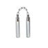 GUNMANSA METAL NUNCHAKU CHROME, 11" THREE SECTION - D318CS