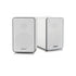 GUNMANSA Microlab H21 Wireless Bluetooth Bookshelf Speaker System w/ Versatile Connectivity & Real Wooden & Leather Finishing Cabinets (White)
