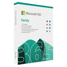GUNMANSA Microsoft 365 Family  Africa Only Medialess  1 Year Subscription - Minimum OS: Windows 10 - EP2-36885