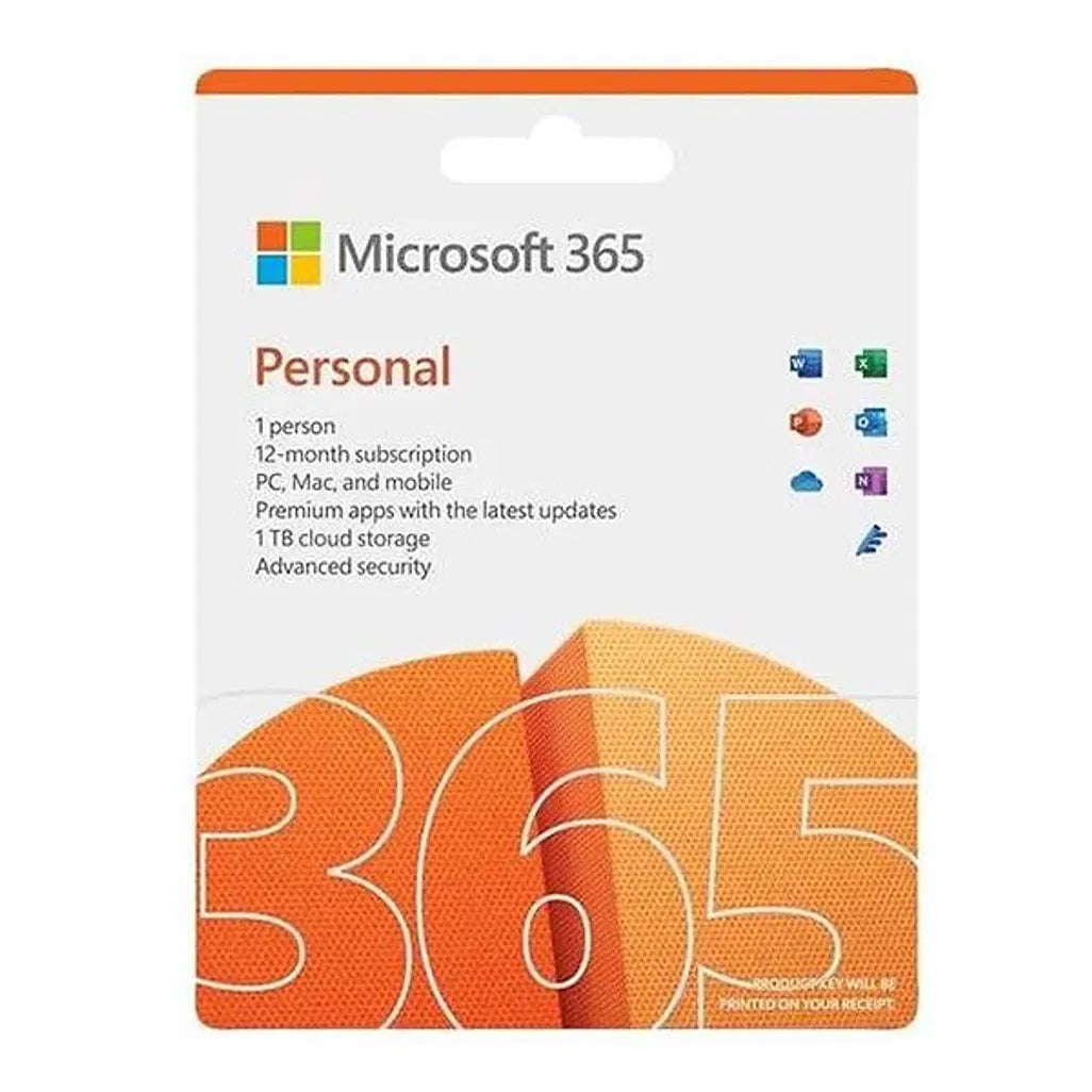 GUNMANSA Microsoft M365 Personal English Africa Only Medialess 1 Year Subscription. OS: Windows 10 or Windows 11 - EP2-32403.
