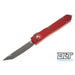 GUNMANSA Microtech 123-10APRD Ultratech T/E - Red Handle - Apocalyptic Blade