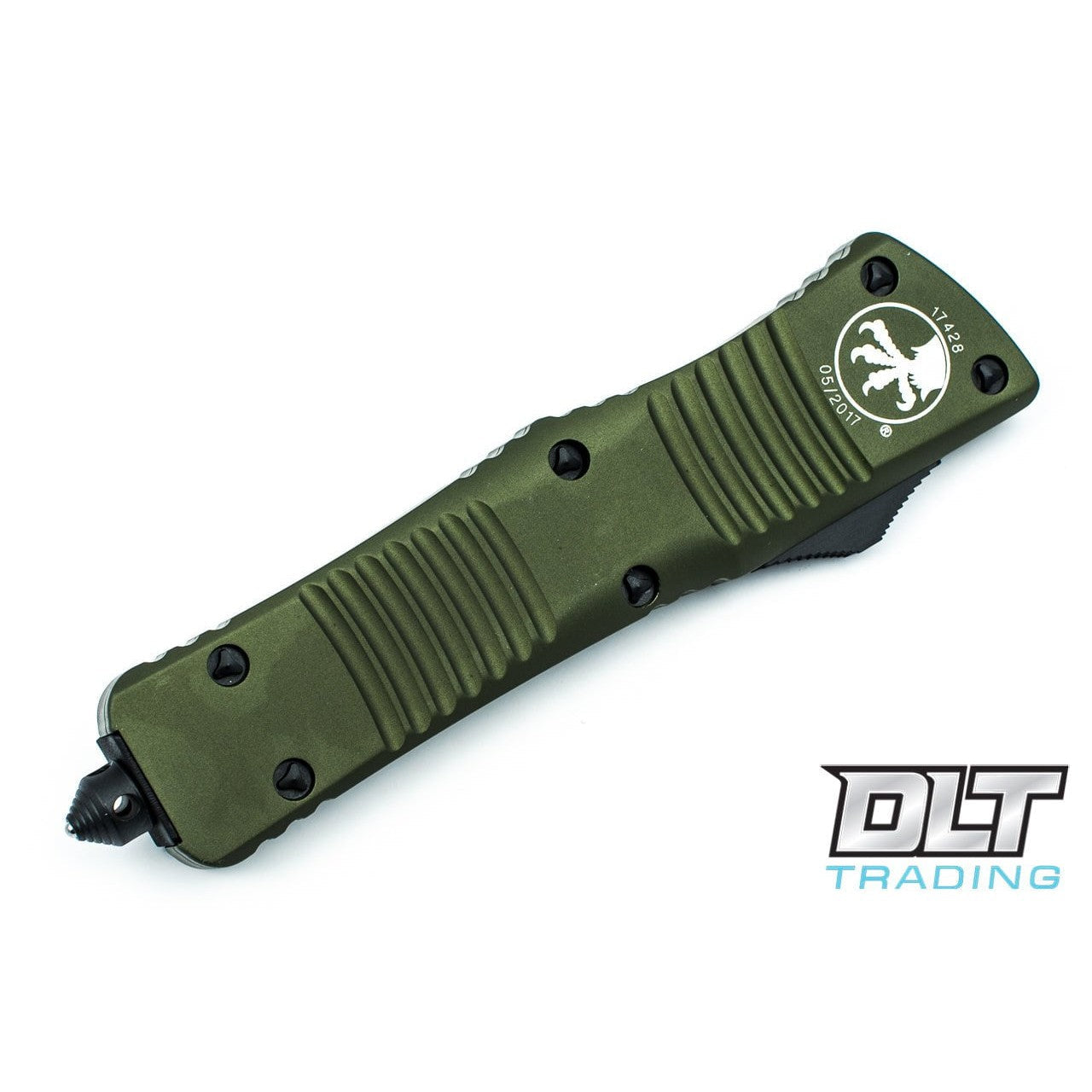 GUNMANSA Microtech 142-1OD Combat Troodon D/E - OD Green Handle - Black Blade