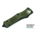 GUNMANSA Microtech 142-1OD Combat Troodon D/E - OD Green Handle - Black Blade