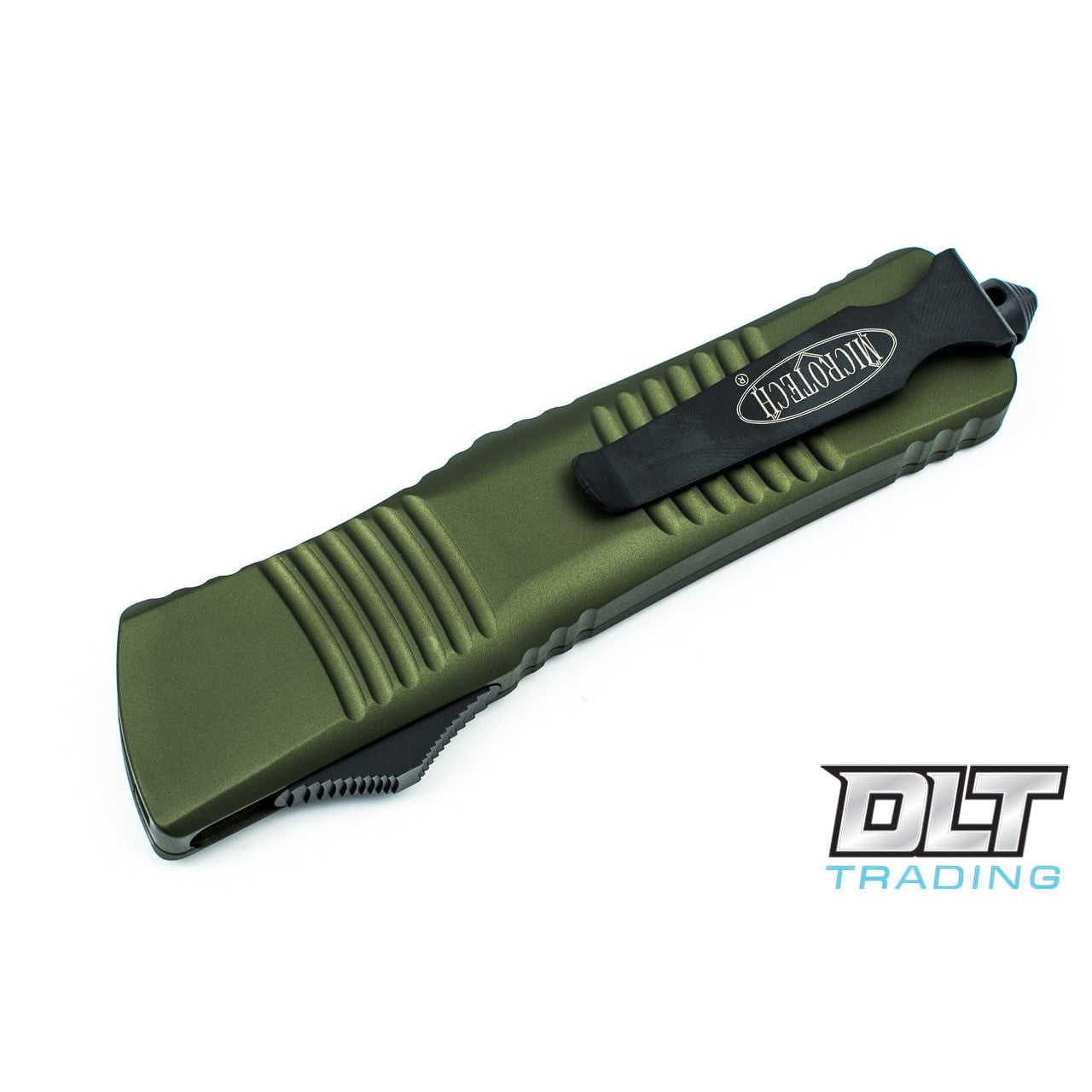GUNMANSA Microtech 142-1OD Combat Troodon D/E - OD Green Handle - Black Blade