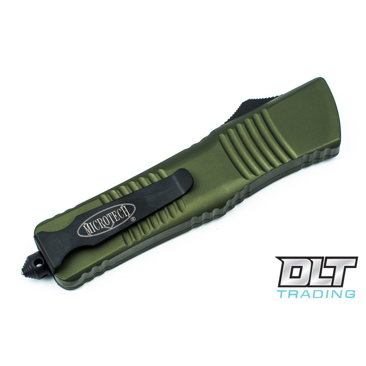 GUNMANSA Microtech 142-1OD Combat Troodon D/E - OD Green Handle - Black Blade