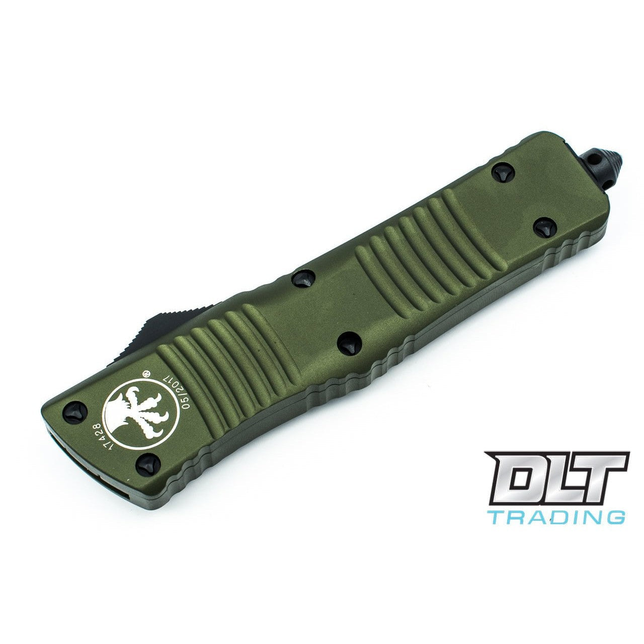 GUNMANSA Microtech 142-1OD Combat Troodon D/E - OD Green Handle - Black Blade