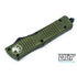 GUNMANSA Microtech 142-1OD Combat Troodon D/E - OD Green Handle - Black Blade
