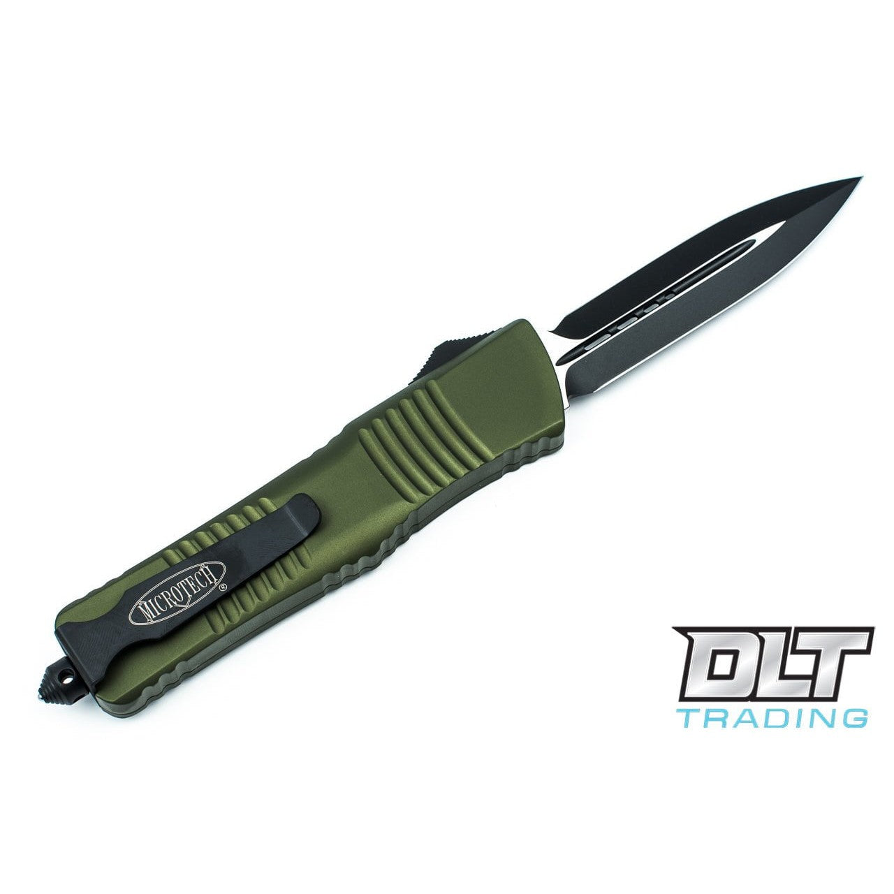 GUNMANSA Microtech 142-1OD Combat Troodon D/E - OD Green Handle - Black Blade