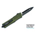 GUNMANSA Microtech 142-1OD Combat Troodon D/E - OD Green Handle - Black Blade