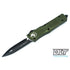 GUNMANSA Microtech 142-1OD Combat Troodon D/E - OD Green Handle - Black Blade