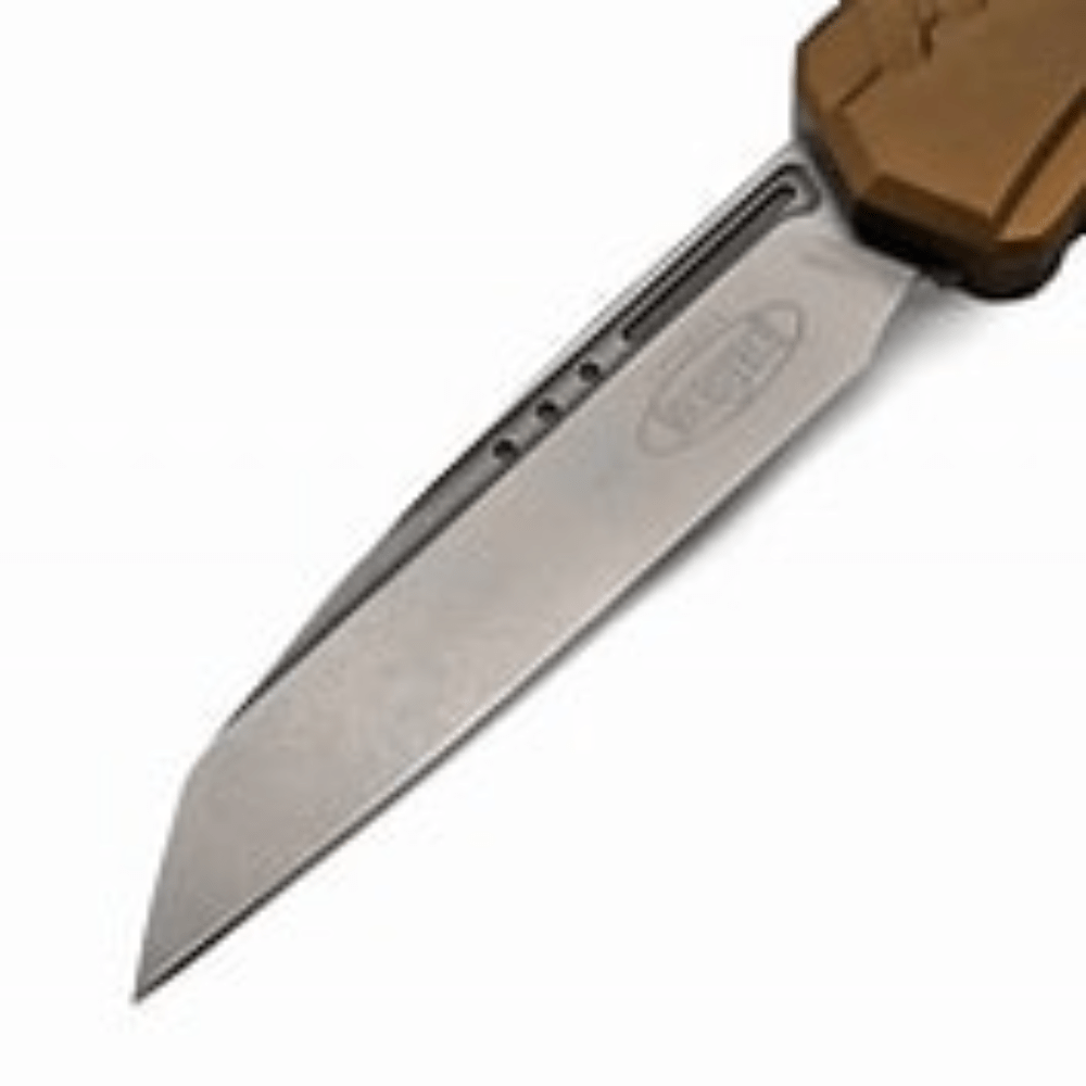 GUNMANSA Microtech Cypher II S/E Tan Stonewash Standard 1241-10TA