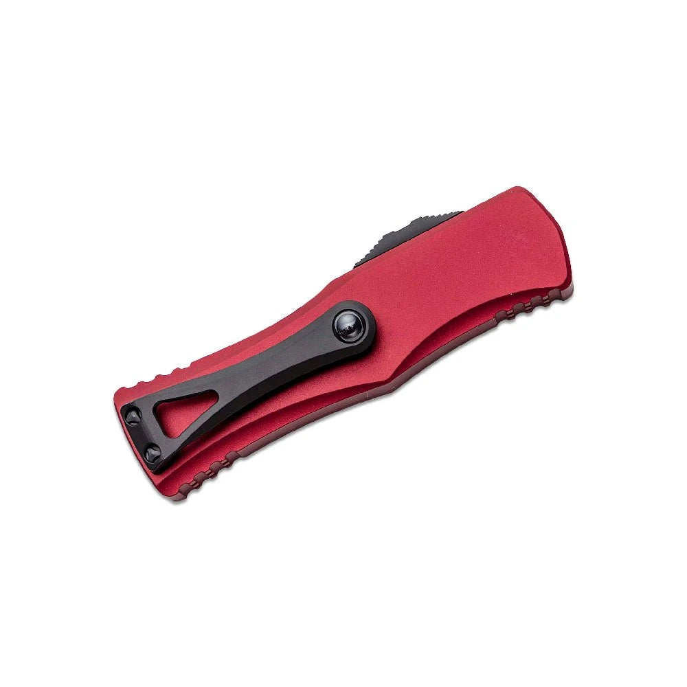 GUNMANSA Microtech Hera Black Merlot Aluminium Handle Standard 702-1MR