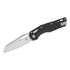 GUNMANSA Microtech MSI® S/E Tri-Grip Injection Molded Black Stonewash Full Serrated – 210T-12PMBK