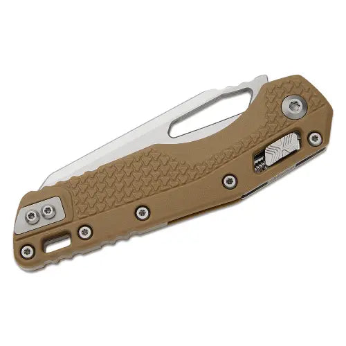 GUNMANSA Microtech MSI® S/E Tri-Grip Polymer Dark Earth Stonewash Full Serrated - 210T-12PMDE